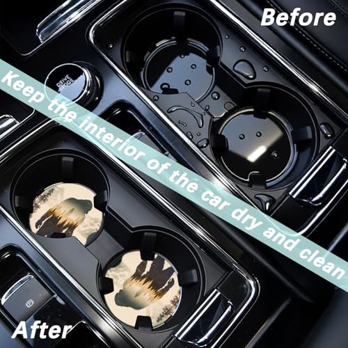 50% Off Bigfoot Car Coasters Set – Absorbent & Fun - Image 4