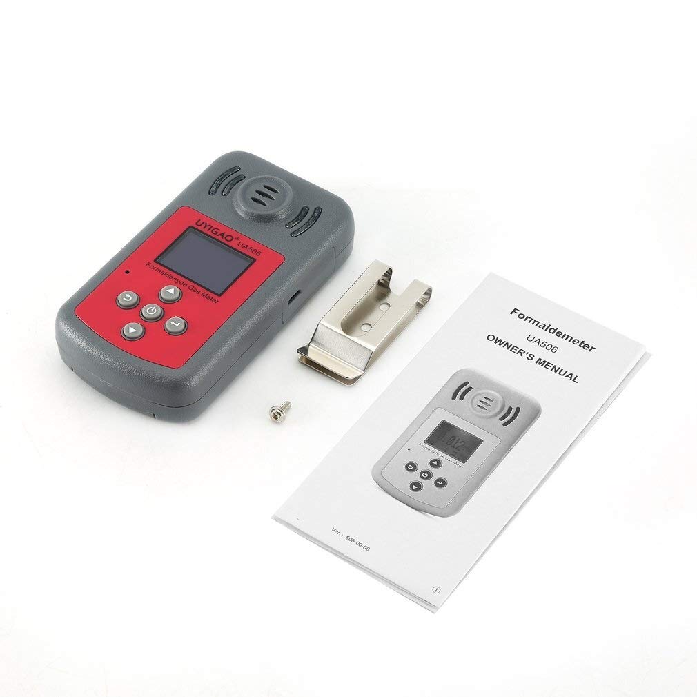 Analizador de probador gas analizador formaldehído digital Herramienta medición 0-5 ppm Monitor calidad del aire UA506 Para uso en laboratorio