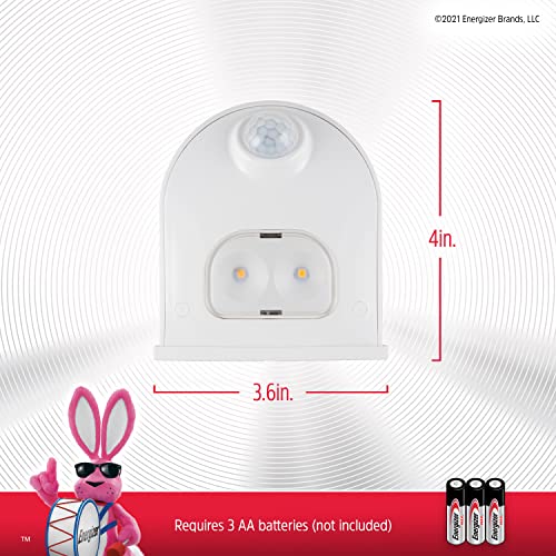 Image of Energizer LED Motion-Activated Security Light, Battery Operated, 40 Lumens, Wireless, Indoor /Outdoor, Over-The-Door, Ideal for Entryway, Porch, Patio, Basement, Shed, Garage, 38184 (Pack of 2)