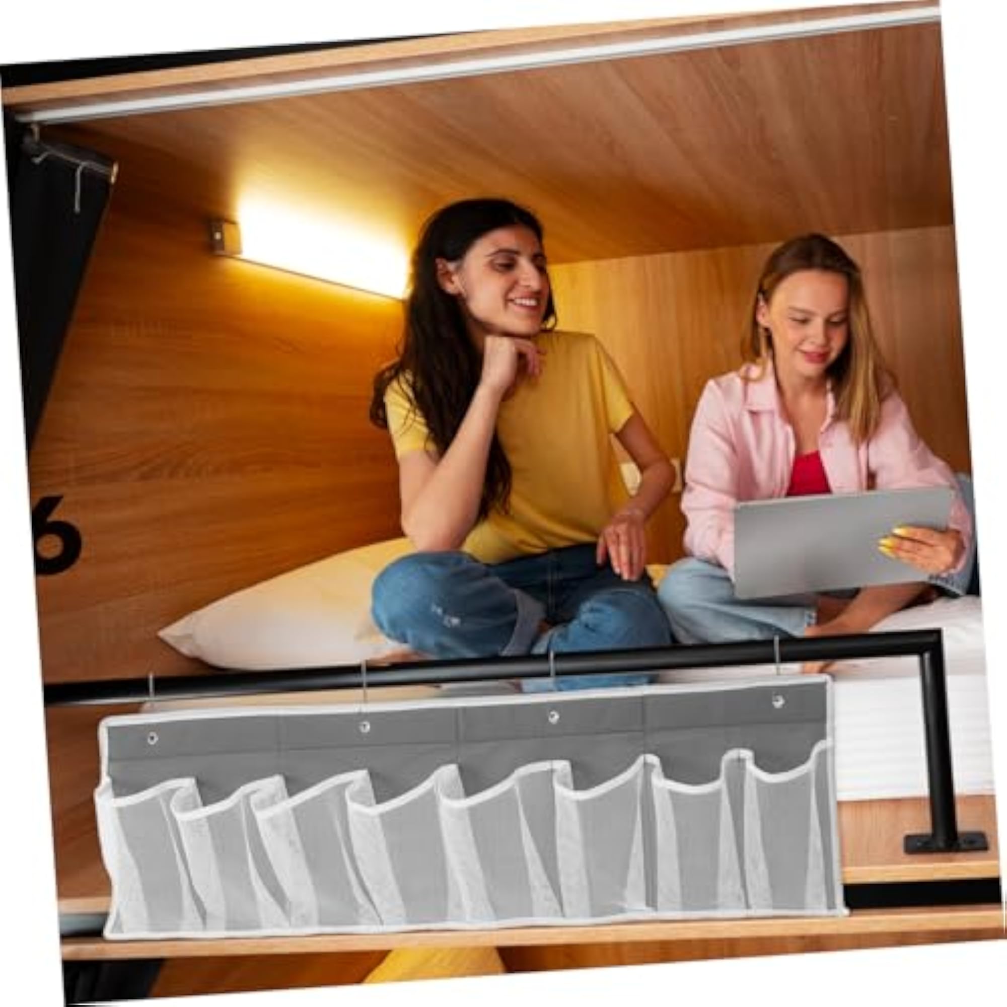 Bedside Hanging Organizer for Shoes, Non-woven Fabric