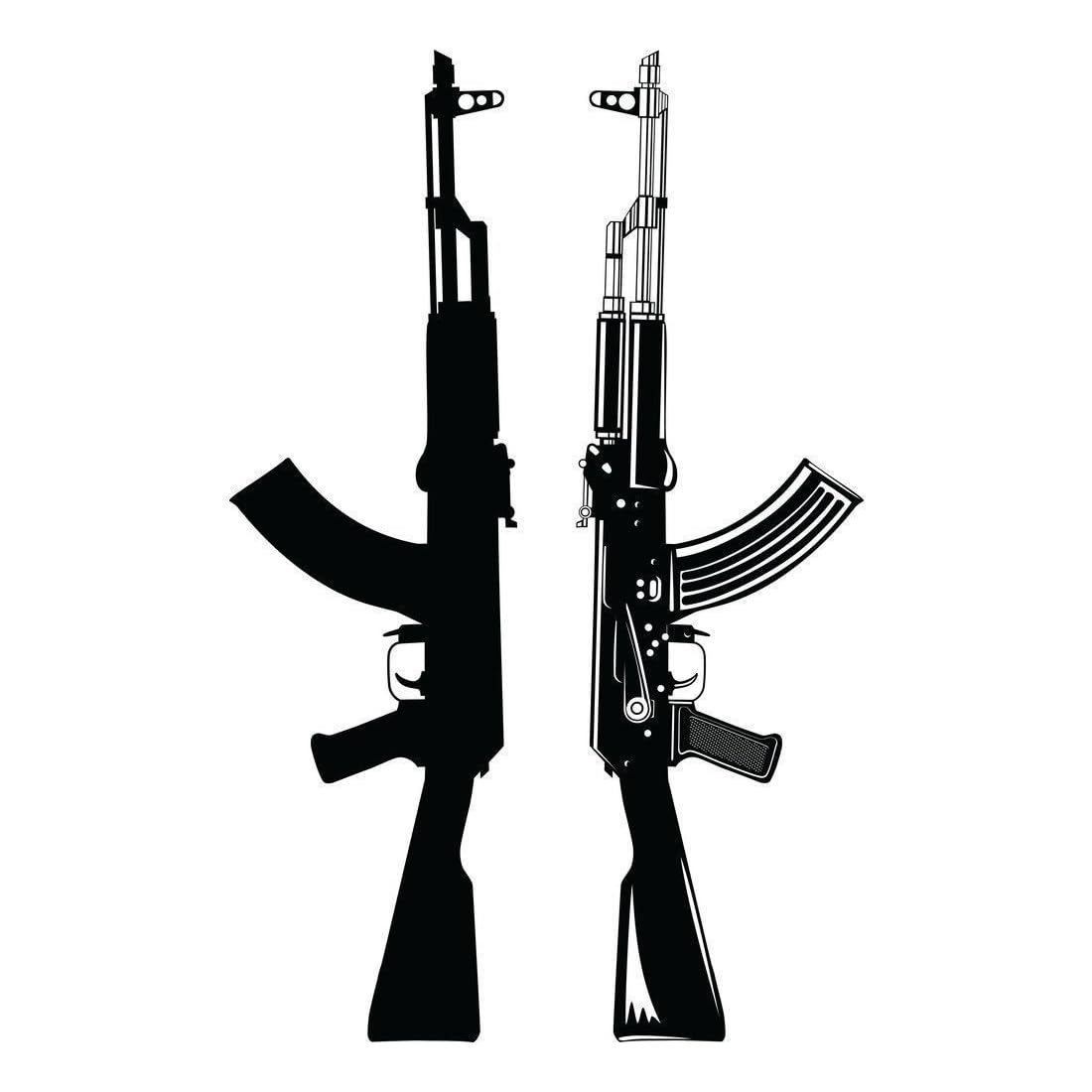 Ak 47 toy gun black Temporary Tattoo For Men And Woman Waterproof Body Tattoo-image-44