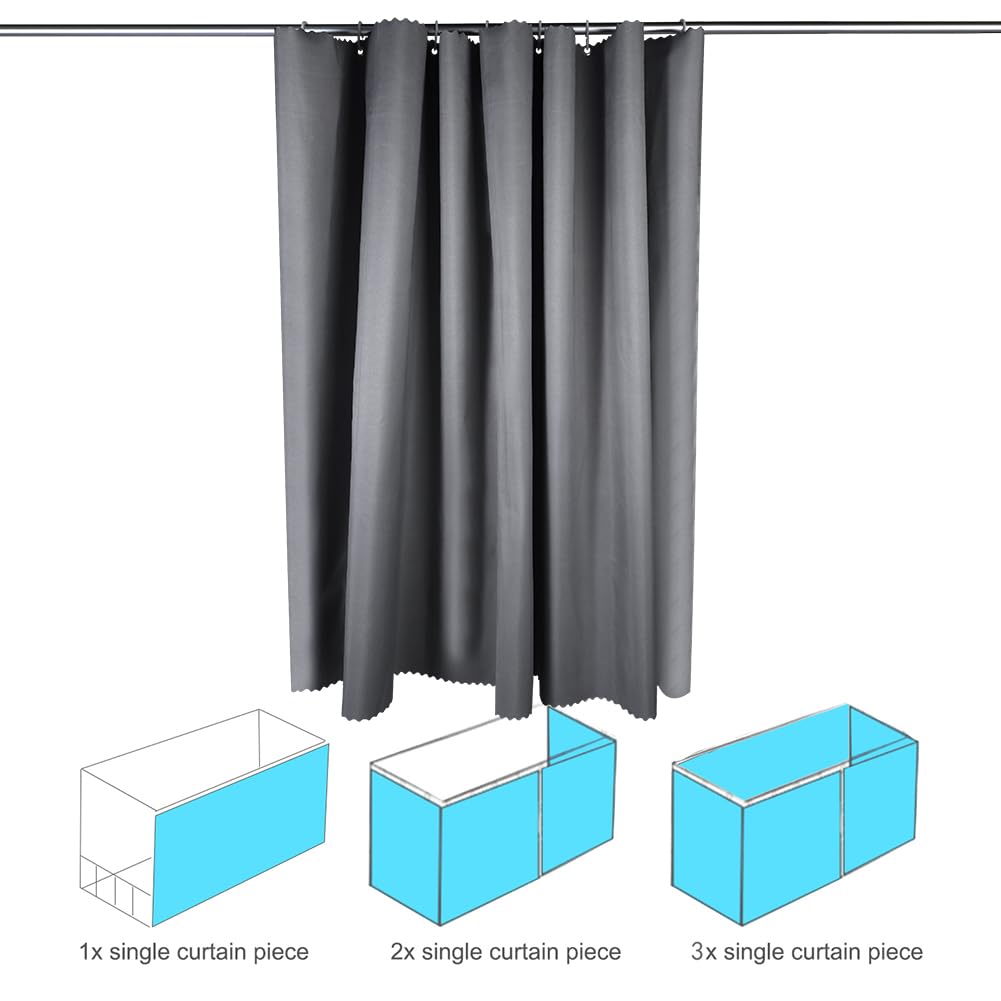 XGOPTS Bettvorhang Hochbett 115x200cm - 2 Stück Set Mit Zubehör