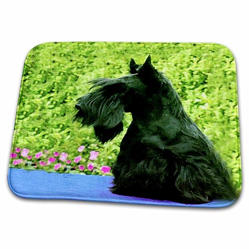 3dRose Bathroom Bath Rug Mat - Scottie Dogs Scottie