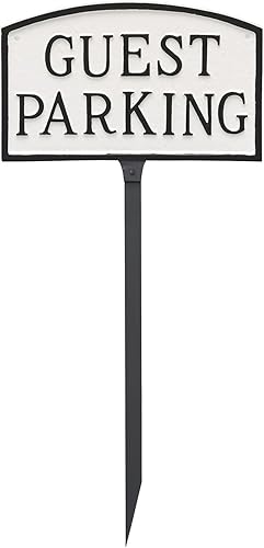 Miniatura 2 de Placa de metal fundido para aparcamiento de invitados - Placa de exhibición de pared o césped - Letrero de estacionamiento - Placa de negocios -