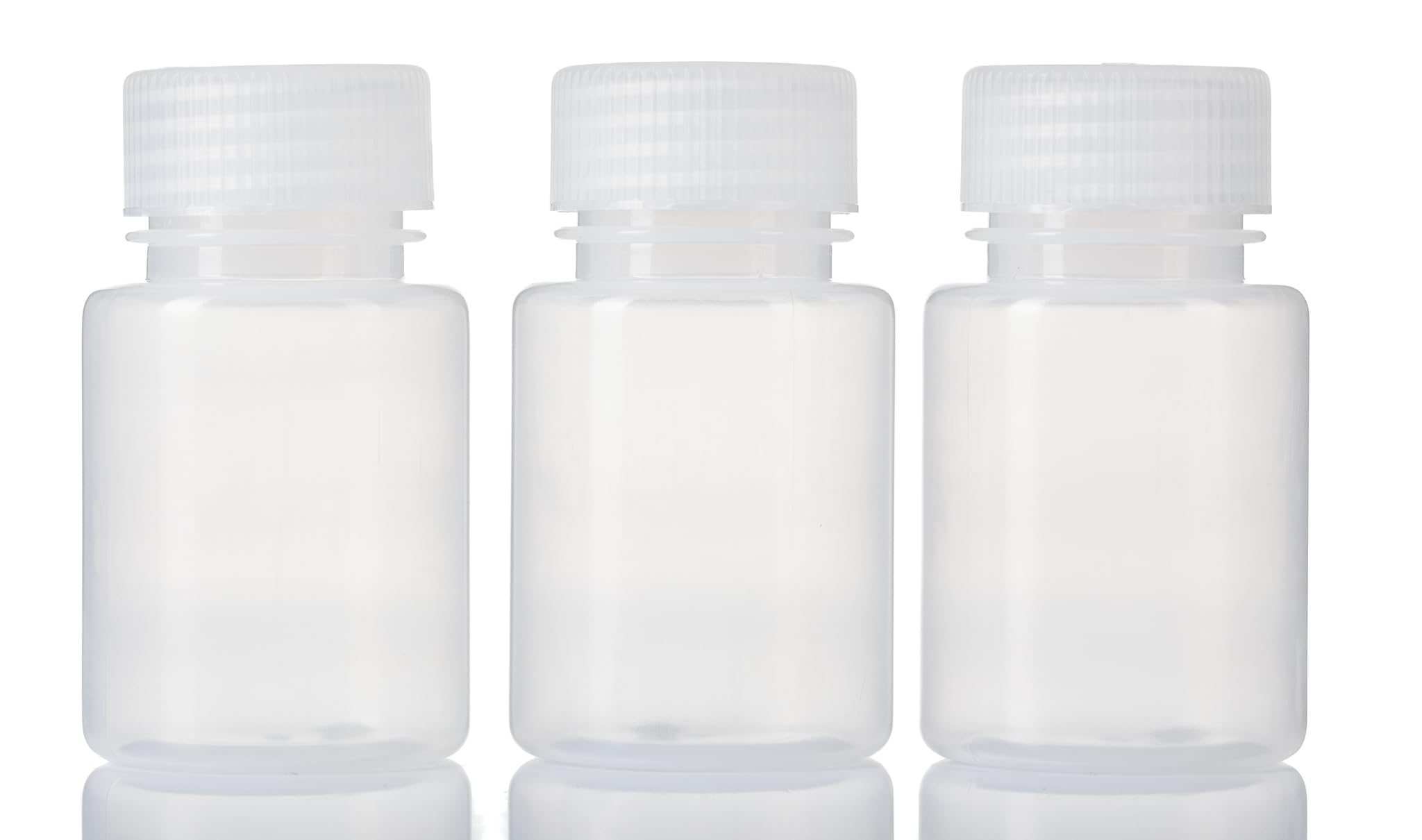 RS PRO Hochdichtes Polyethylen Laborflasche 100ml, Ø 51 mm Vorratsflasche Weithalsig, Packung a 10 Stück