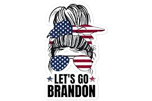 FASHIONISTE Let's Go Brandon Sticker: Declare Your Patriotism with Style