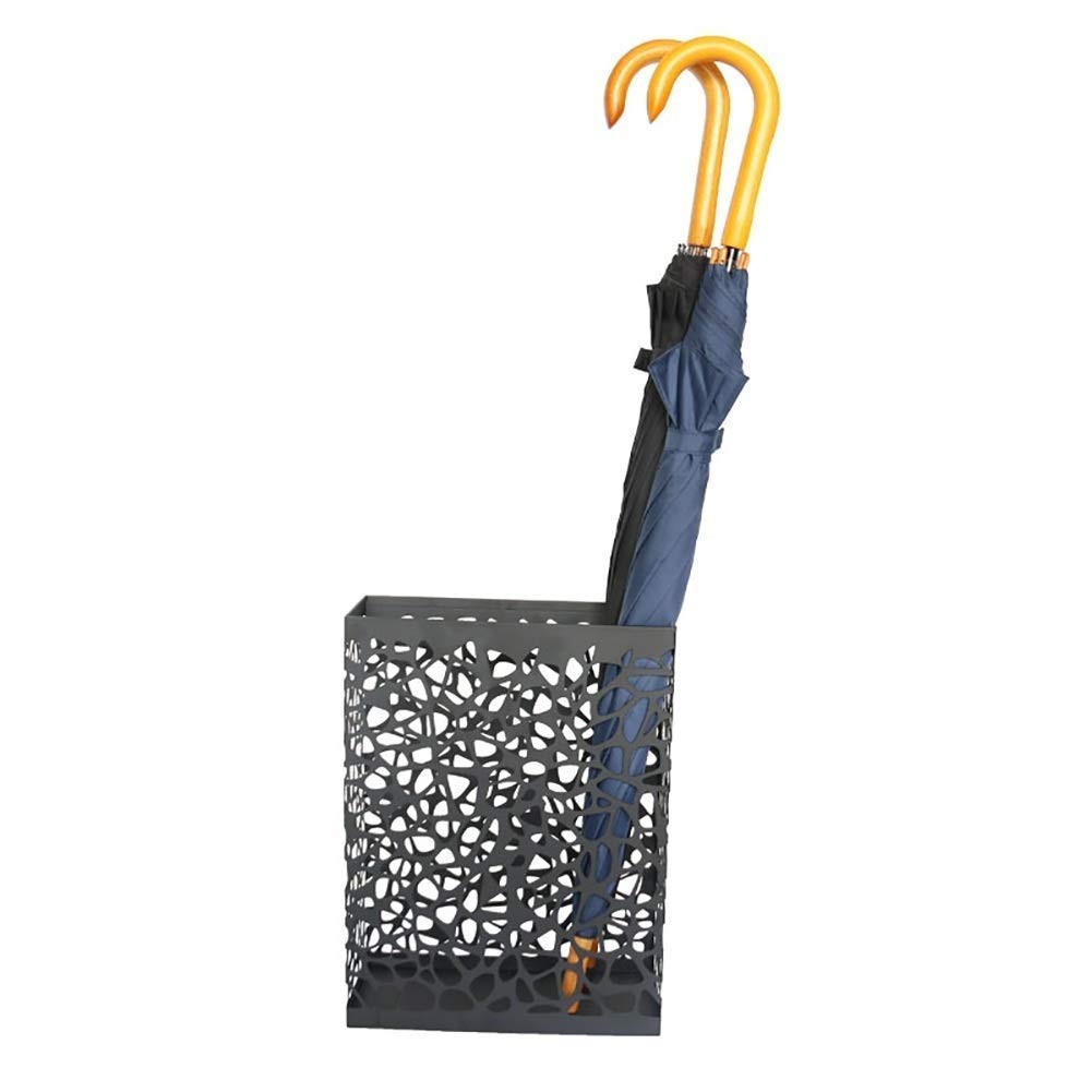 Porte-parapluie en métal noir robuste pour un rangement épuré
