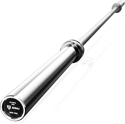 PB01 7FT Olympic Barbell, Weight Bar with Knurled Grip for