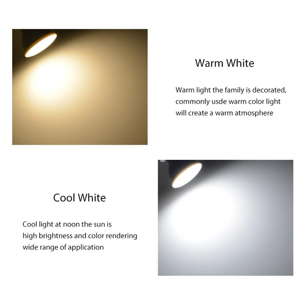 Fengyan, Pack de 20, lampe de projecteur LED E27/E14/GU10/MR16 6W AC220V 2835SMD ampoules d'éclairage intérieur LED(Cold White,MR16 6W)