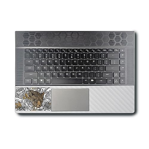 Image of MightySkins Carbon Fiber Skin Compatible with Alienware X16 R1 (2023) Full Wrap Kit - Bronzed Leopard | Protective, Durable Textured Carbon Fiber Finish | Easy to Apply | Made in The USA
