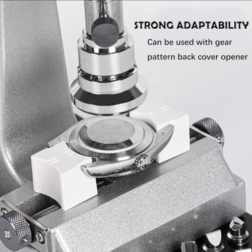 Professional Watch Back Removal Tool Kit - 12 Chucks & 5 Molds, Watch Case Opener for Repair, Max Diameter 60mm - Essential Tool for Watch Lovers & DIY Repairs