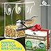 Clear Window Bird Feeder - Premium Bird Feeder for Outdoors with Strong Suction Cups with Drain Holes and Large Seed Capacity