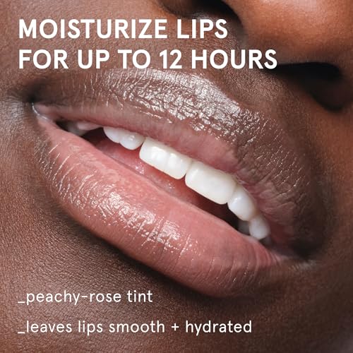 Image of Glossier Balm Dotcom Hydrating Tinted Lip Balm - Universal Salve, Up to 12Hr Moisture for Dry Lips, Cuticles & Skin - Lanolin, Beeswax & Castor Oil - Mango, Tropical Peach Tint, 15ml