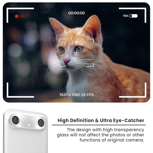 Image of ArmourPro Camera Lens Protector for Tecno Pova Slim Tough HD Individual Aluminum Alloy Rings 9H Camera Cover, Scratch-Resistant,Camera Lens Protection| Silver, 1 Pack
