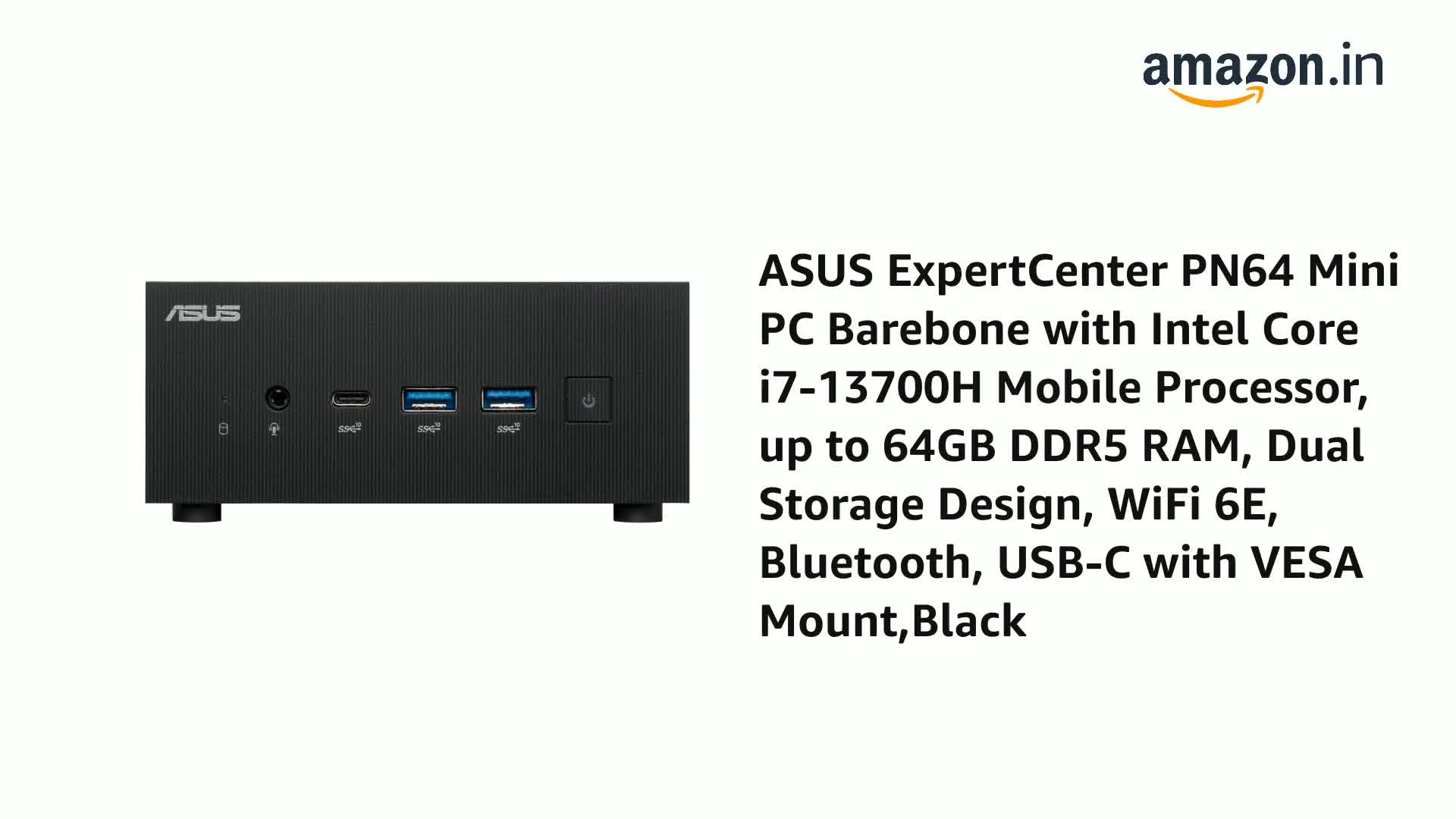ASUS ExpertCenter PN64 Mini PC Barebone Intel Core i7-13700H