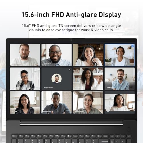Image of Lenovo V15 Gen 5 15.6 inch FHD Business Laptop, 8GB DDR5 RAM, 1TB Storage | Intel Core i3 6-core (>R3 7320U), W11 Pro, AI Copilot Key, Webcam w /Shutter, Security Chip Discrete TPM 2.0, Black, w / Mouse