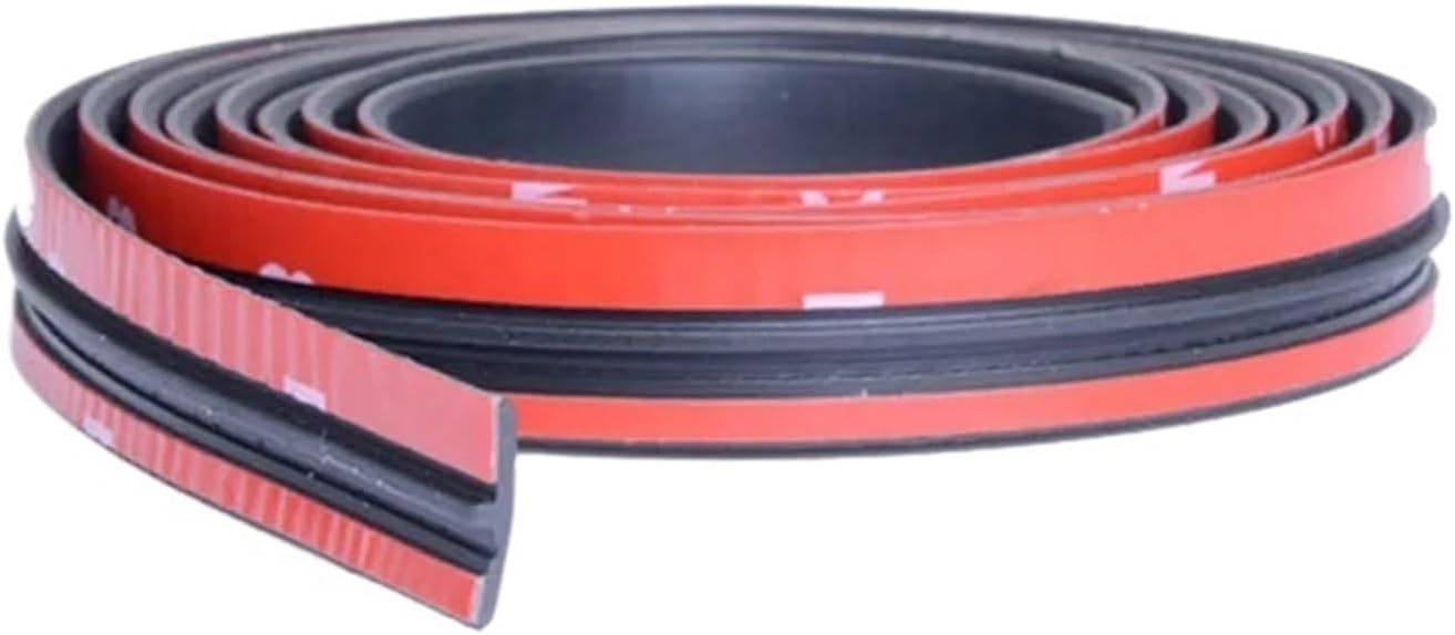 Car Rubber Seal Edge Sealing Strips Sticker Auto Roof Windshield Protector Seal Strip Noise Insulation Accessories 14/16/19/27mm(16mmX2M)