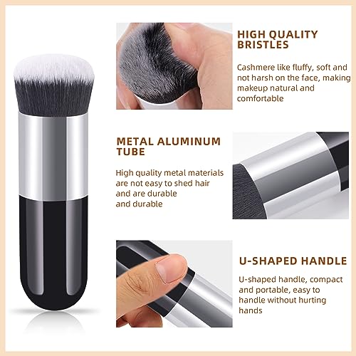 NewBang Liquid Contour Stick, Soft Cream Contour Makeup, Liquid Bronzer Face Concealer Matte Contouring with Cushion Applicator, Long Lasting Silky Face Contour Cream Bronzer Contouring Makeup (101) - Image 6