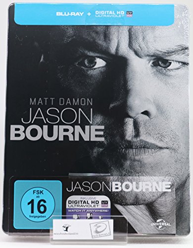 Jason Bourne - Exclusivo edición limitada Steelbook - Código digital - Blu-ray