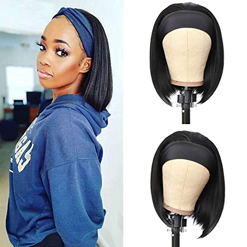 G&T Wig Headband Wigs for Black Women Short Straight Hair Wigs Glueless Bob Wigs Heat Resistant Natural Looking Synthetic Short Headband Wig for Daily Party Wedding Use(12 inch) G&T Wig Headband Wigs for Black Women Short Straight Hair Wigs Glueless Bob Wigs Heat Resistant Natural Looking Synthetic Short Headband Wig for Daily Party Wedding Use(12 inch)