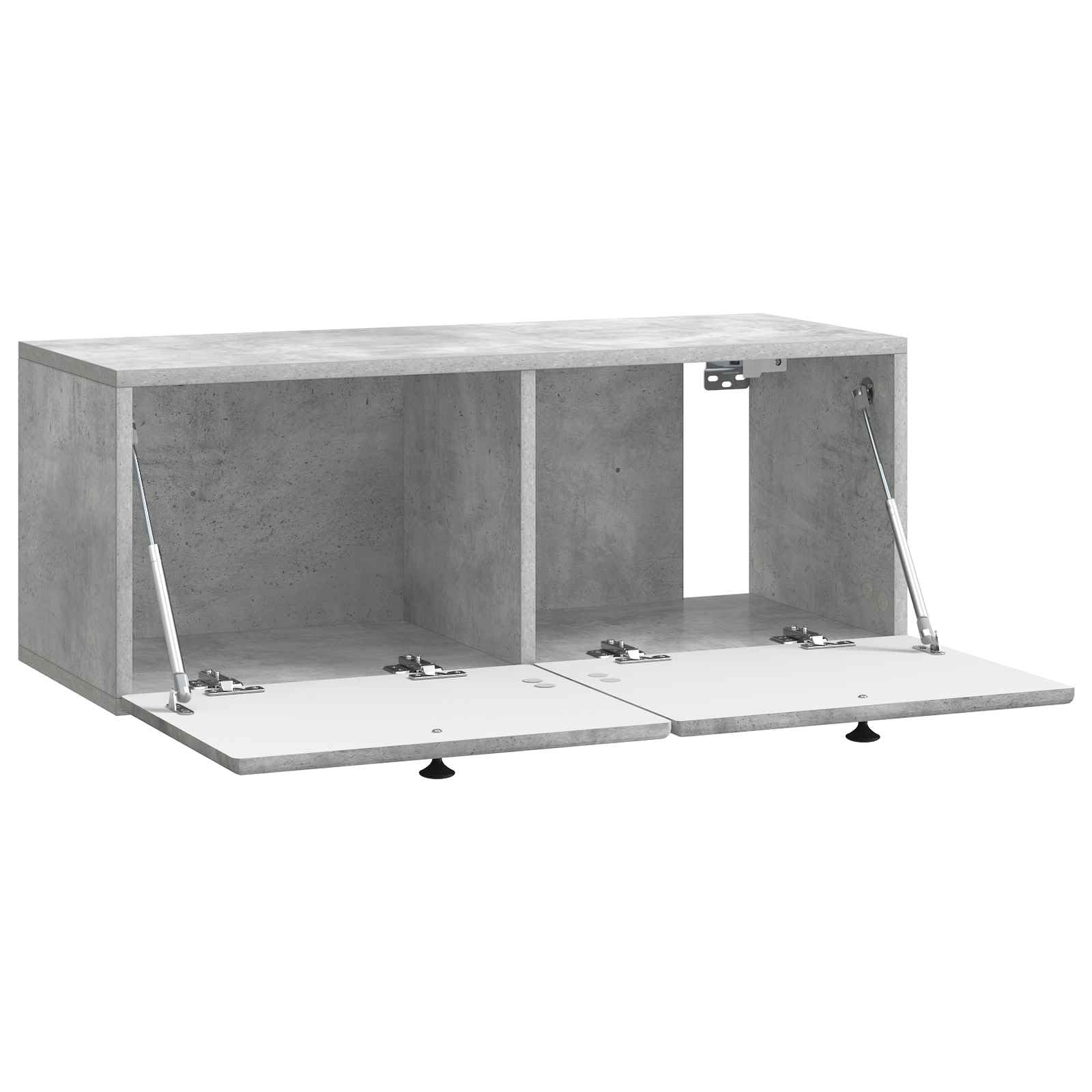 Mobile basso da parete per TV, 78,5 x 31 x 30 cm, grigio cemento