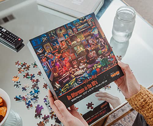 An Afternoon in the 80s Retro 1000-Piece Jigsaw Puzzle By Rachid Lotf, Orange - Image 4