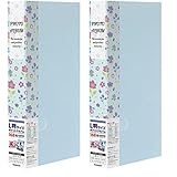 ナカバヤシ ポケットアルバム フォトホルダー L判 168枚 花柄 ブルー PHE2168A-B (× 2)