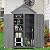 TABBC 3x2 FT Outdoor Wooden Storage Shed with Lockable Door, Waterproof Asphalt Roof, Detachable Shelves, Outside & Indoor Tool Shed for Garden Backyard Lawn