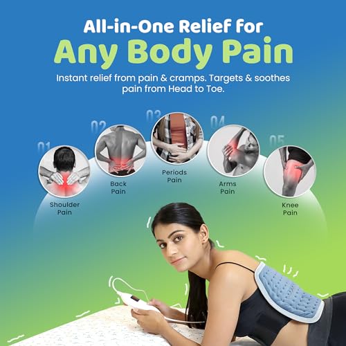 Image of Heatronics Electric Heating Pad Regular | Heating Pad for Period Pain & Back Pain | 5 Heat Levels + SafeHeat Timer | ThermoSync Engine | TheraFlex 6-Layer Build | ISO 13485 & CDSCO Certified | 1-Year HeatCare Warranty