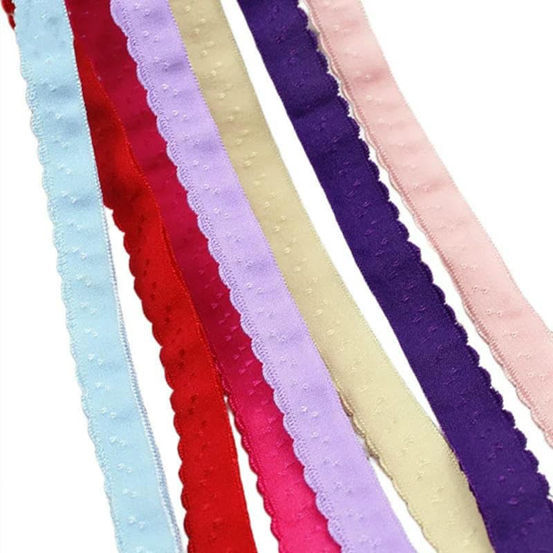 Elastyczna taśma nylonowa, Nylon Underwear Sewing Elastic Band Multicolor 10mm 11mm Width Multiple Sizes(Rose 11mm,50meters)