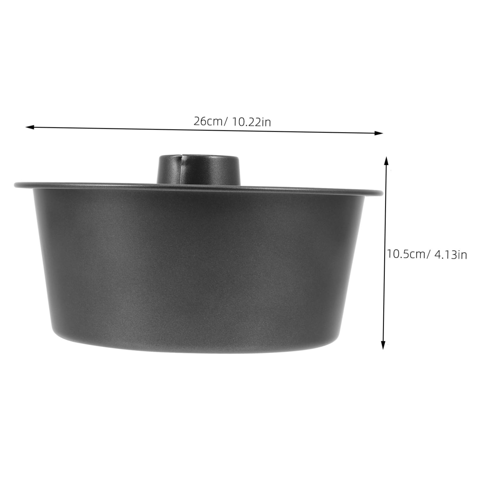 Housoutil Molde para Pastel Redondo de Carbono Grueso, Antiadherente y Reutilizable, Diámetro 25 Cm, Molde Práctico para Hornear Pasteles, Brownies y Postres en Repostería Casera