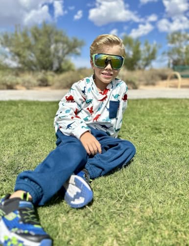 Image of Arshiner Boys Fleece Colorblock Sweatshirt & Pants Outfit Set Fall Winter Clothes Toddler to Big Kid Sizes (2~16 Years)