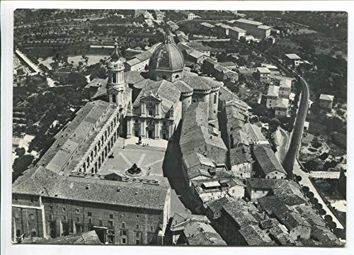 1950/60 Loreto Panorama dall'aereo TIMBRO Ancona DEST. Arezzo FG B/N VG
