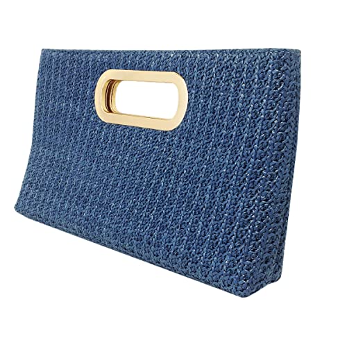 Image of Top Handle Straw Clutch