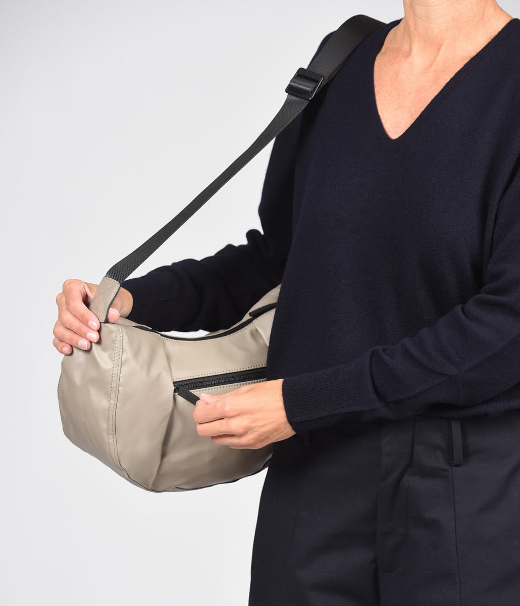 KCB Borsa a tracolla piccola Wave | Borsa compatta e pratica | Tasche multiple | Design urbano e sicuro | Maniglie regolabili | 100% vegano
