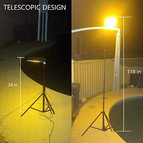 مراجعة: مصباح LED CONPEX 10000 لومن بحامل ثلاثي وتحكم عن بعد — مقاوم للماء 12V للتخييم والصيد والطوارئ - الصورة 2