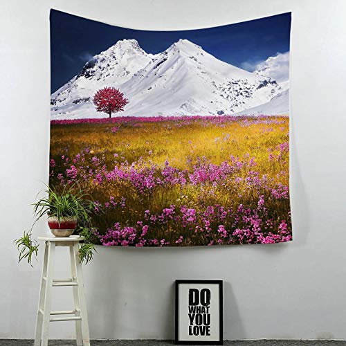 Tenture murale decoration pour cacher un mur abîmé avec style fleur - 4