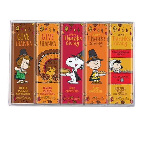 Peanuts Thanksgiving Candy Individually Wrapped Chocolate Variety Gift...