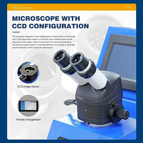 Image of Jewelry Laser Welder 200W (0.874mW) Laser Welding Machine for Jewelry with CCD 60J Laser Soldering Machine 220V /380V Spot Welding Machine Class 2 for Jewellery Repairs 24K Gold Silver