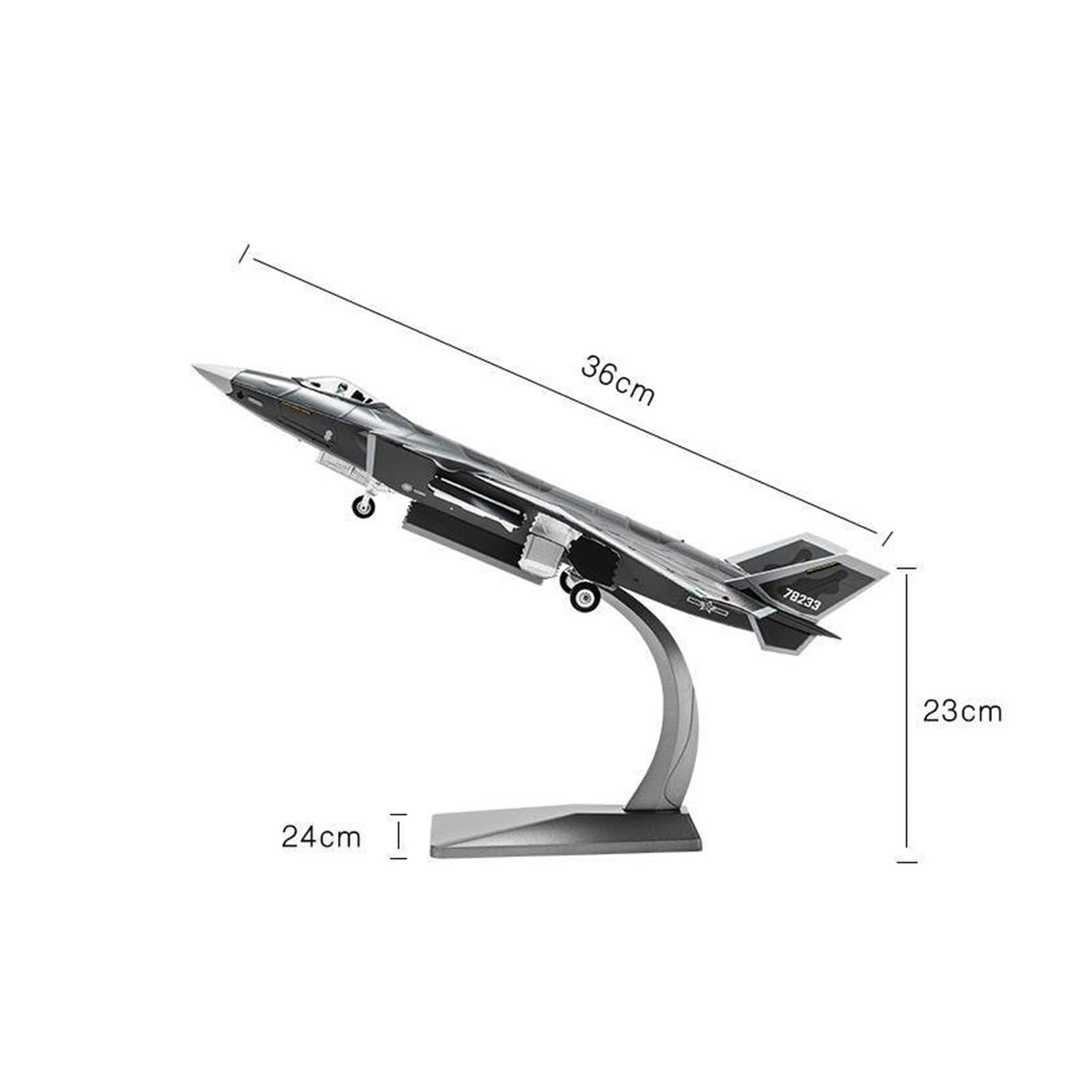 Modellini di Aerei in Piccola Scala 1:60 per J-20 Simulazione Pressofusione in Lega Modello di Aereo finito Collezione per Adulti Regali e Giocattoli Artigianato Kit di Costruzione di Modelli