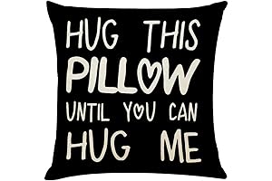 Cute Couple Decorative Throw Pillow Cases, Sweet Sayings Hug This Pillow Until...