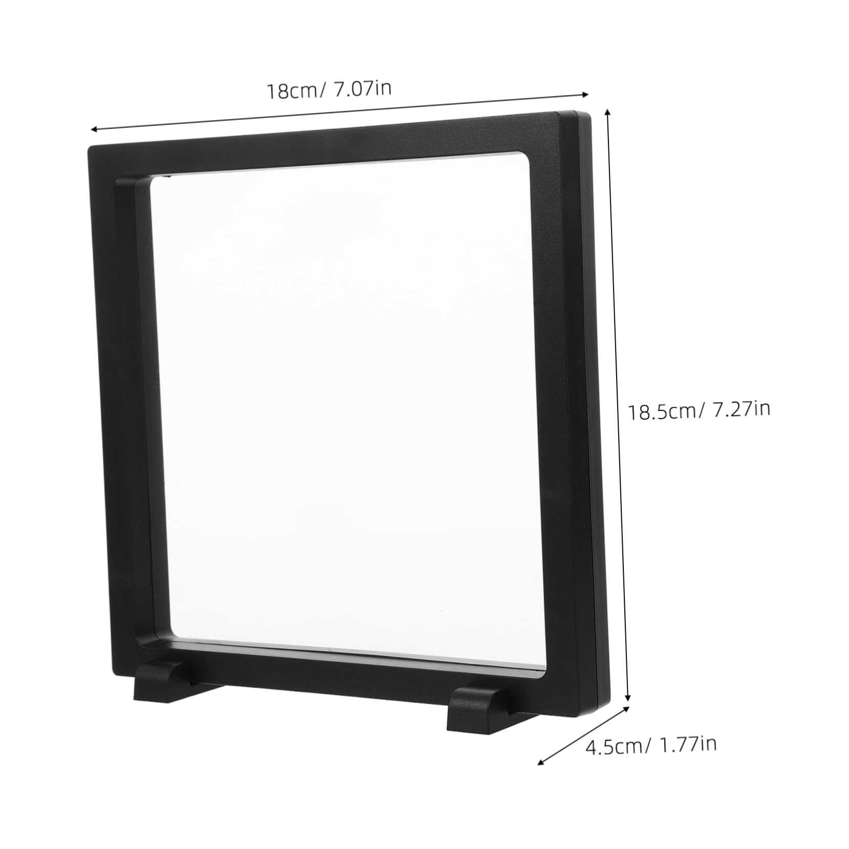 ibasenice 2pcs Badge Storage Box Badge Display Case Pin Frame Display Case Jewelry Display Cases Display Stand Holder Enamel Pin Display Frame Floating Display Souvenir Display Black Plastic