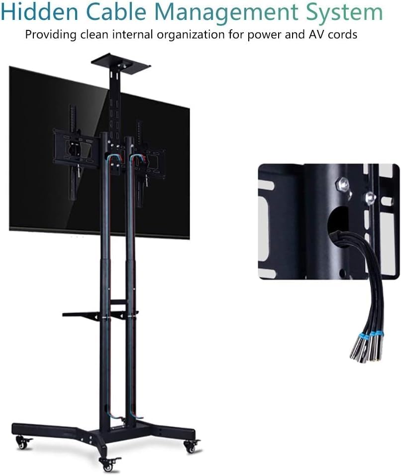 Soporte rodante móvil para TV con ruedas miniatura 5