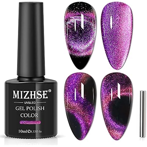 MIZHSE 9D Cat Eye Gel Nagellack Gel Nägel Selber Set Glitzer Gelnägel Maniküre 10ml*1 Cover