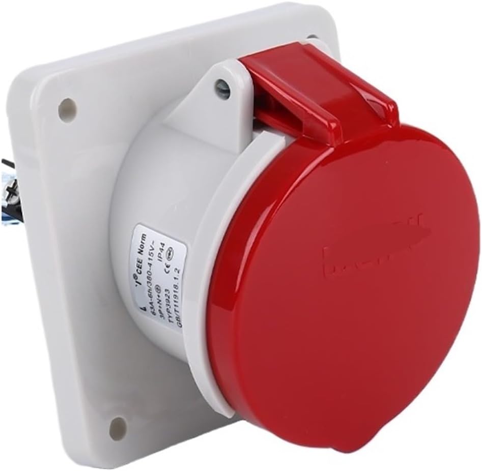 TYP3923 Industrial Plug Concealed Oblique Socket Connector 63A 5-core IP44