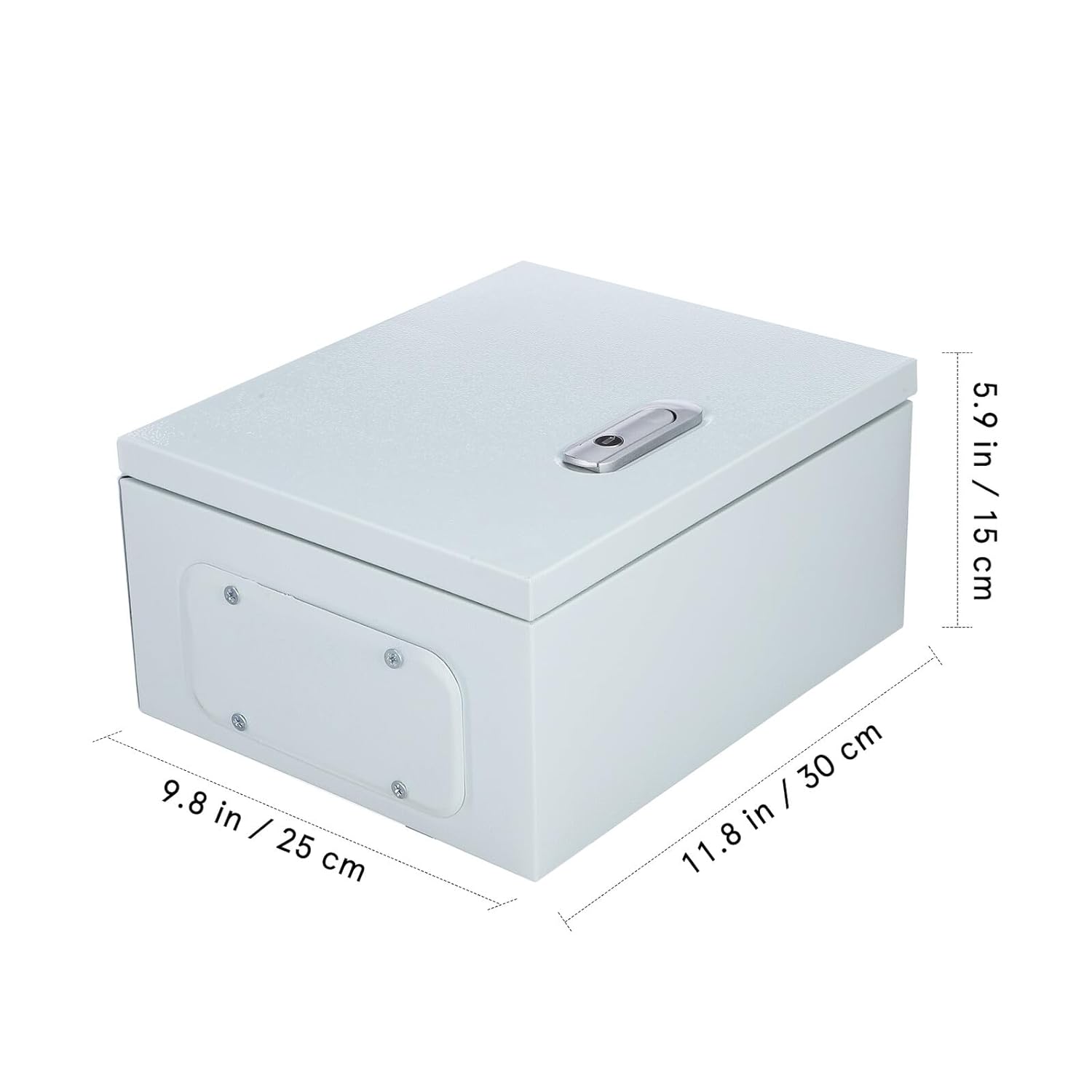 Weatherproof Outdoor Electrical Box 250x300x140mm Distribution Control Enclosure Wall-Mounted Junction Box for Industrial and DIY Use