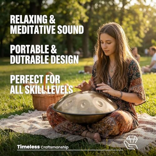 Handpan Drum 10 Notas en Re Menor 22 Pulgadas miniatura 2