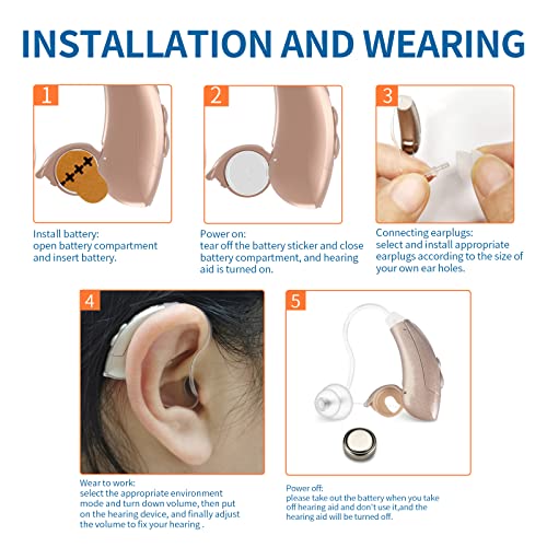 Coniler Hearing Aids With Batteries For Seniors, True 16 Channels, Top Chips From Usa, Bte Digital Sound Amplifiers For The Hard Of Hearing #TOP5