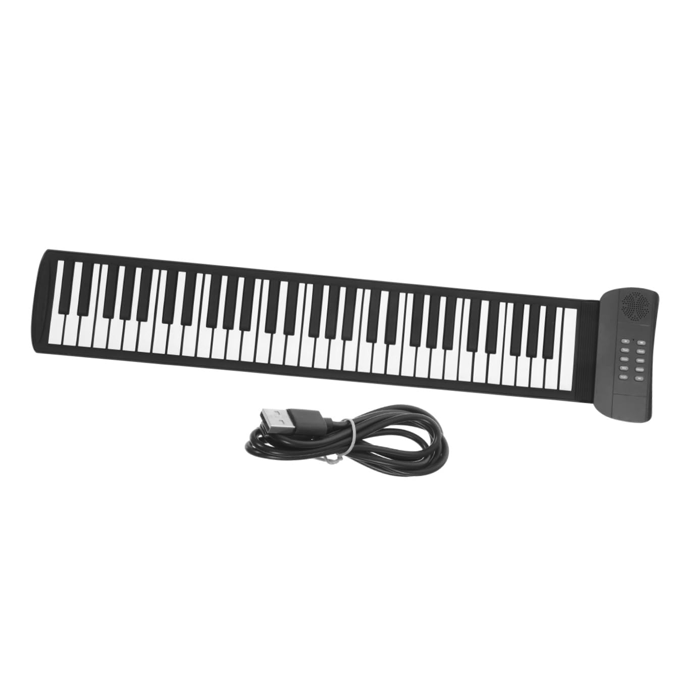 Pianoforte Digitale Portatile Connessione Wireless e Pedaliera Sustain 61 Tasti in Silicone per Ragazzo Ragazza, per Presentazioni e Insegnamento Interattivo