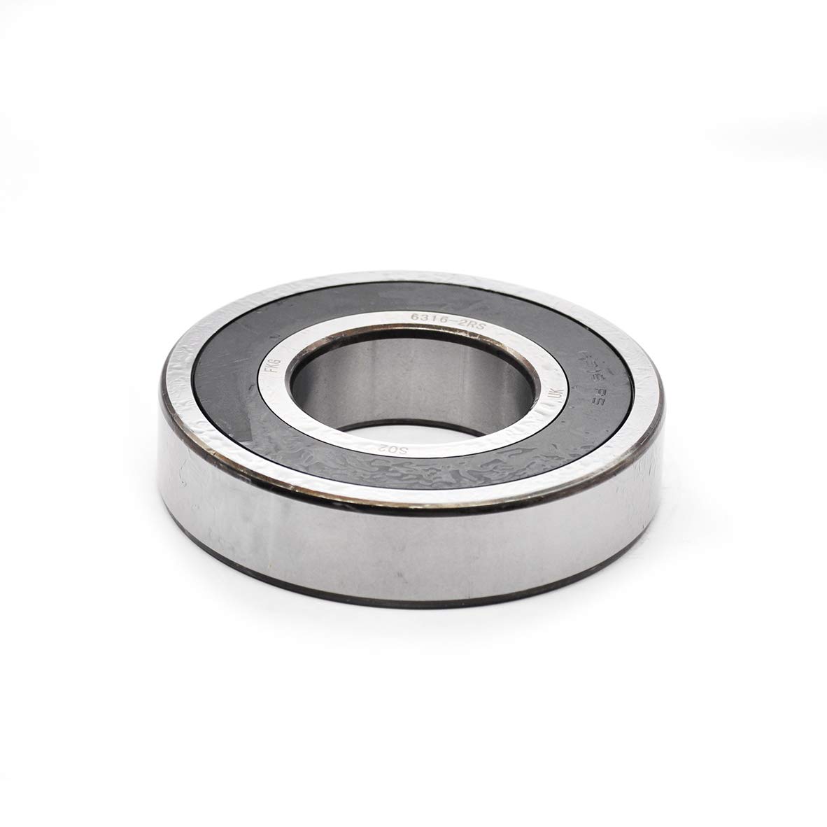 FKG 6316-2RS - Rodamiento de bolas con ranura profunda (80 x 170 x 39 mm, doble junta de goma, pre-lubricado)